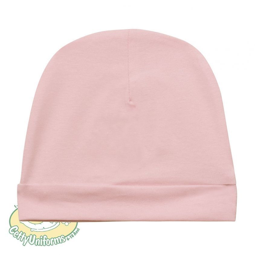 Berretto in cotone per neonata rosa